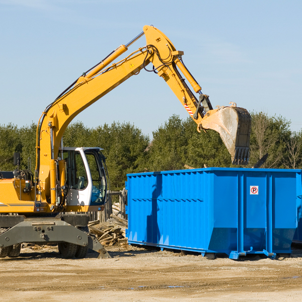 what size residential dumpster rentals are available in Westhoff Texas